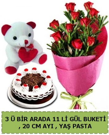 Ya�pasta ay�c�k ve g�l buketi her�ey i�inde  T�rkiye kaliteli taze ve ucuz �i�ekler 