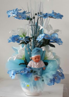 Mavi cam bebekli bebek do�um �i�e�i  T�rkiye �i�ek yolla , �i�ek g�nder , �i�ek�i  