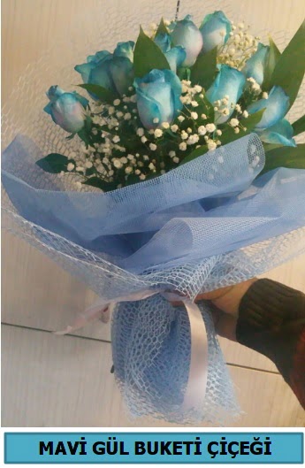 12 adet mavi g�lden mavi buket  T�rkiye online �i�ek�i , �i�ek sipari�i 