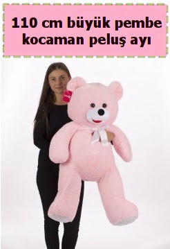 110 cm b�y�k pembe kocaman pelu� ay�  T�rkiye kaliteli taze ve ucuz �i�ekler 
