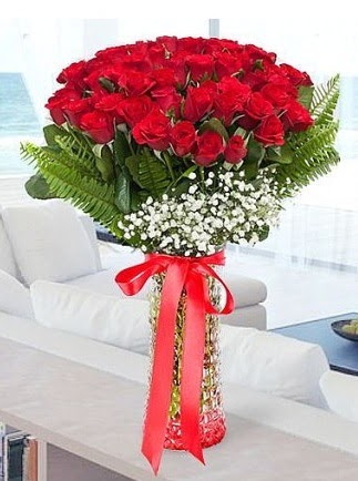 Vazoda 41 k�rm�z� G�l (Ma�allah)  T�rkiye �i�ek , �i�ek�i , �i�ek�ilik 