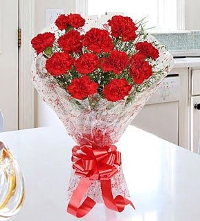 12 adet k�rm�z� karanfil buketi  T�rkiye �i�ek ma�azas� , �i�ek�i adresleri 